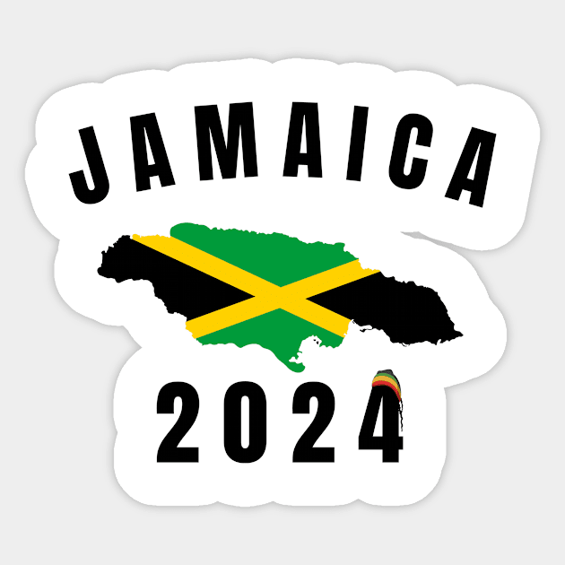 Retro Jamaica Family Vacation 2024 Jamaican Holiday Trip Sticker by GloriaArts⭐⭐⭐⭐⭐